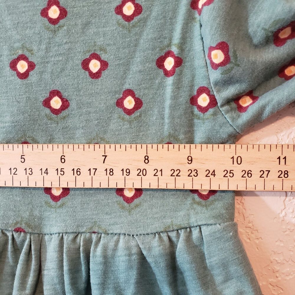 Conice Co 12 Month Girls Ruffled Mixed Media Dress XS - Picture 7 of 9